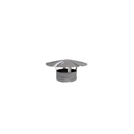 Chapeau chinois simple paroi inox femelle - Ø 150