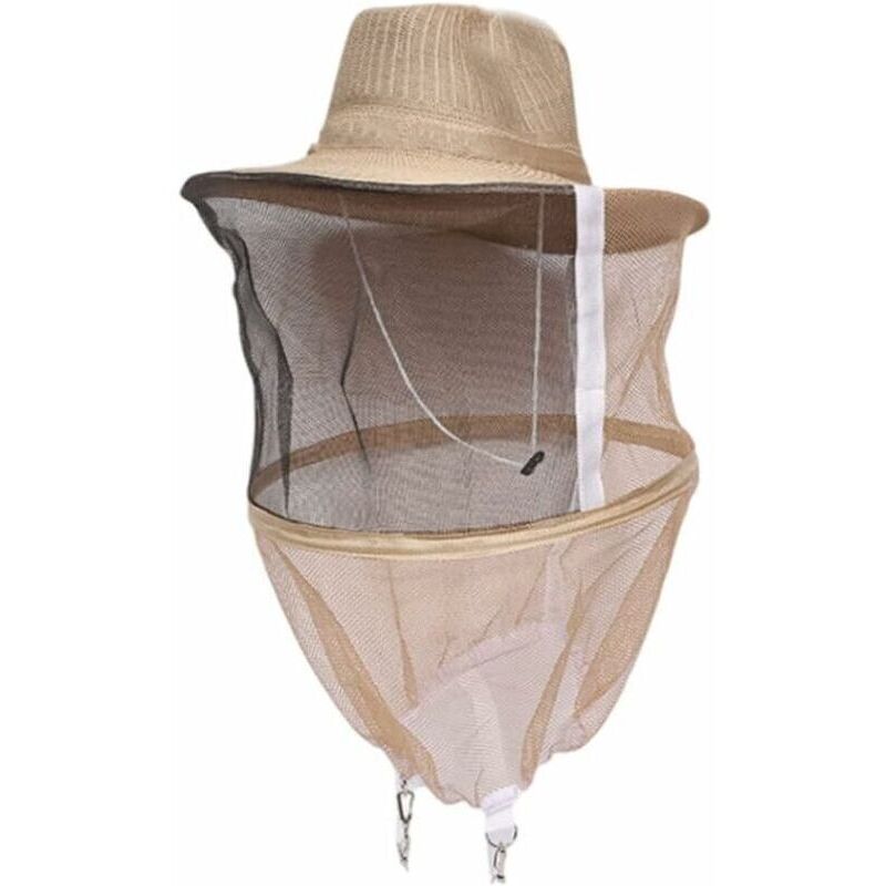 Chapeau d'apiculture avec voile chapeau anti-moustique tête d'apiculteur masque facial machine à chapeau