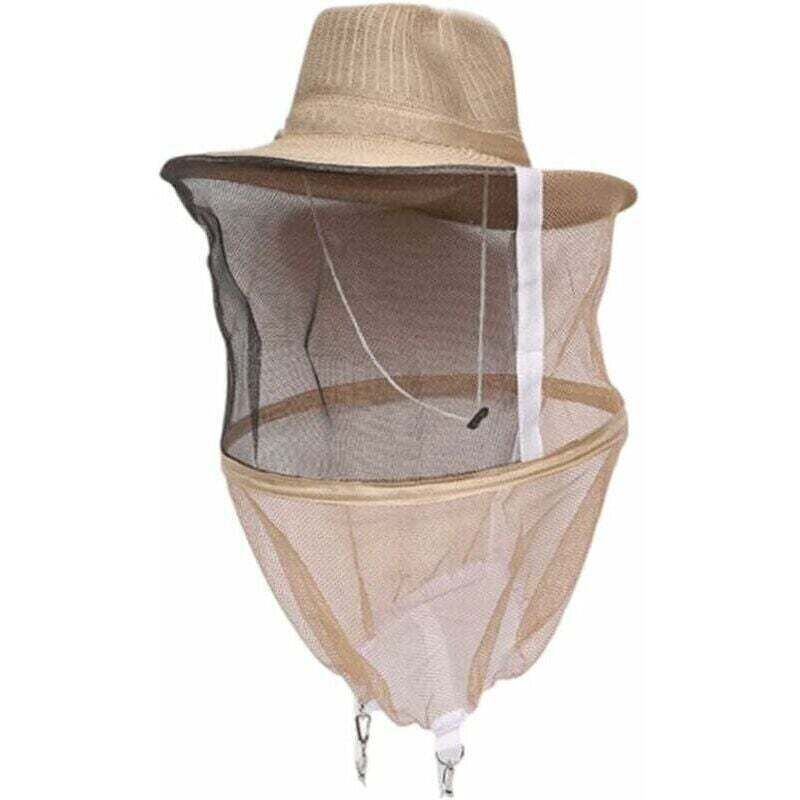 Chapeau d'apiculture avec voile chapeau anti-moustique tête d'apiculteur masque facial machine à chapeau
