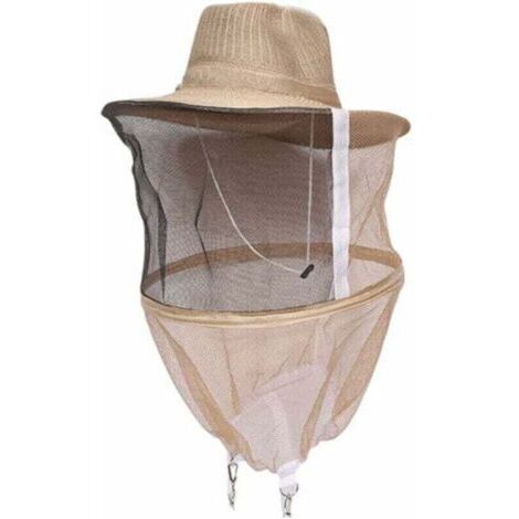 Chapeau d'apiculture avec voile chapeau anti-moustique tête d'apiculteur masque facial machine à chapeau