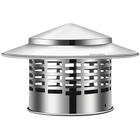 Chapeau de cheminée en acier inoxydable, protection contre la pluie et la neige pour les conduits, protection efficace pour les cheminées.