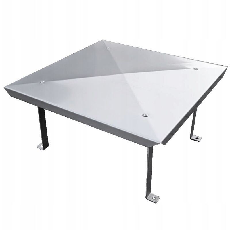 Chapeau de cheminée enveloppe en acier inoxydable 50 x 50 cm