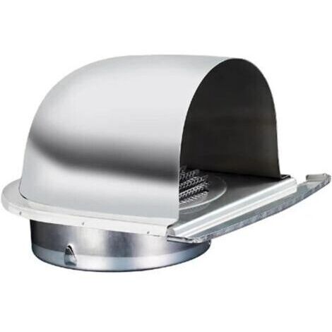 chapeau de cheminée Grille d'aération en acier inoxydable for mur extérieur de maison, conduits, capuchons hottes d'extraction(100mm)