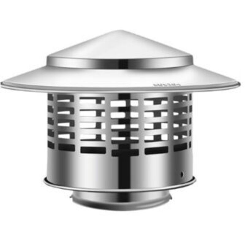 Chapeau de cheminée, installation facile, pour couvercle d'aération isolant à l'extérieur, Diamètre intérieur 110mm