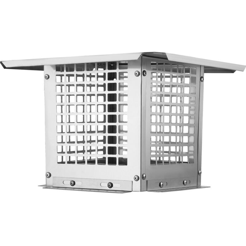 Chapeau de cheminée Mophorn 228,6 x 228,6 mm, couvercle de cheminée en acier inoxydable 304, installation durable et facile, s'adapte aux couvercles