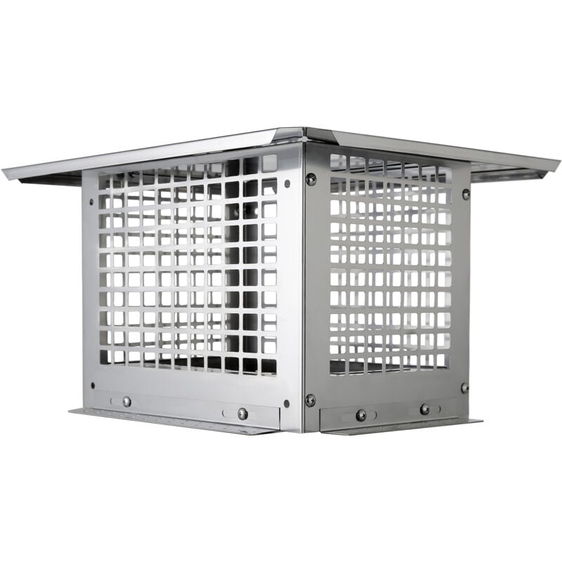 Chapeau de cheminée Mophorn 330,2 x 228,6 mm, couvercle de cheminée en acier inoxydable 304, installation durable et facile, s'adapte aux couvercles