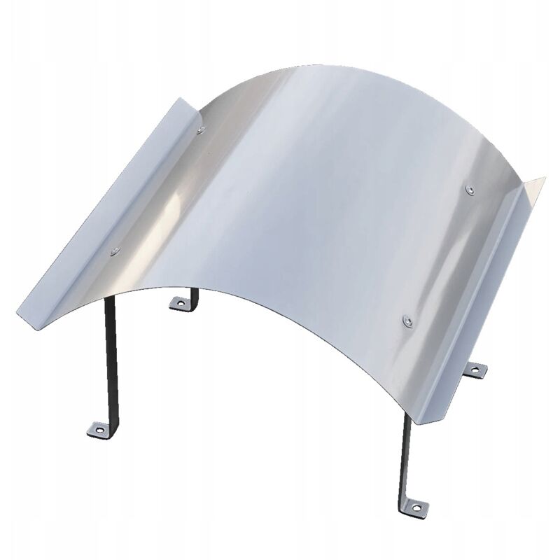 Chapeau de cheminée en acier inoxydable 50 x 90 cm – Résistant aux acides – Fixation stable avec 4 vis – Durabilité accrue 0,8 mm - INOX 50 X
