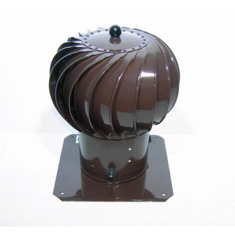 CHAPEAU DE CHEMINÉE ROTATIF TURBO 200 MM MARRON - RKM TUR 200B