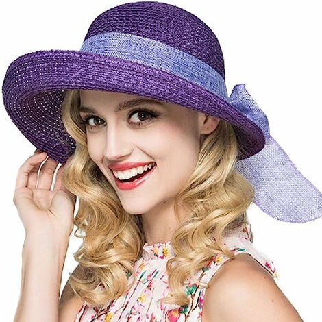 Chapeau de paille chapeau de soleil d'été pour femmes chapeau de soleil version coréenne de la crème solaire balnéaire grand bord pliant chapeau de plage sauvage chapeau de femmes