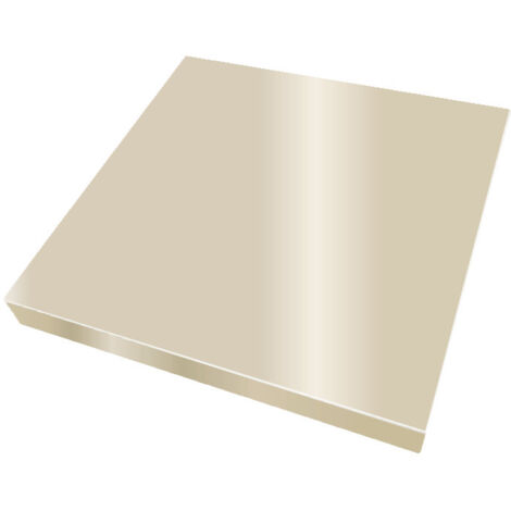 Chapeau de pile de poteau en alu - plat et carré - RAL 1015 - Dimensions 300X300 mm - ALUHOME