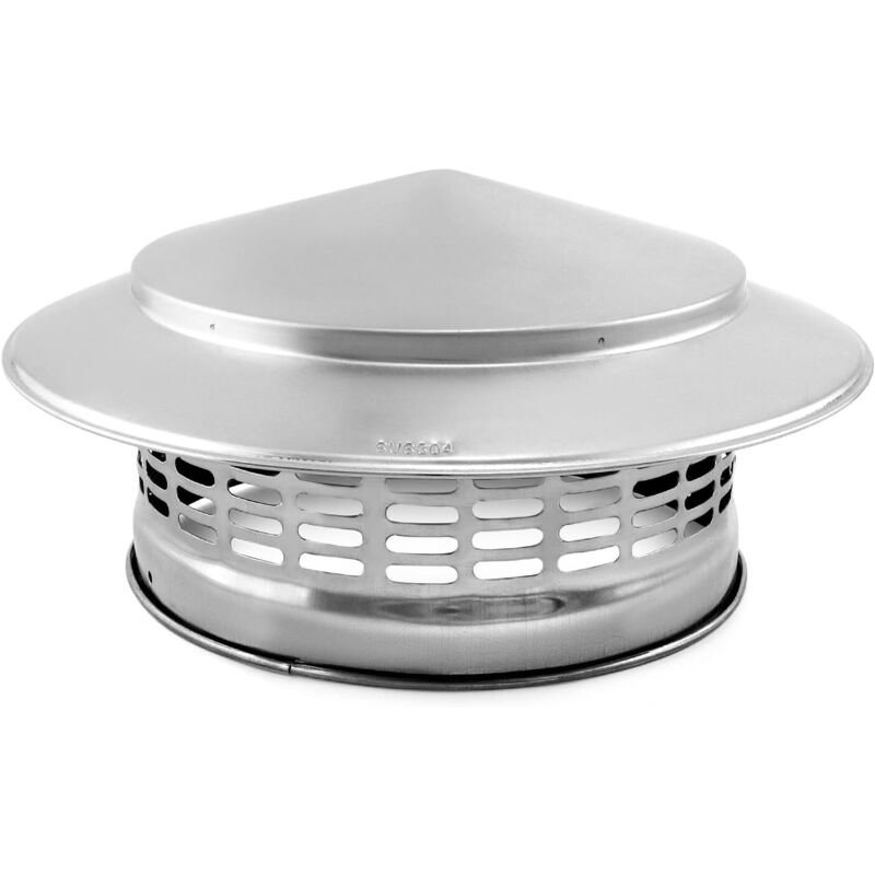 Chapeau de pluie de toit 200 MM en acier inoxydable 304, couvercle de cheminée, hotte d'aération, chapeaux de cheminée