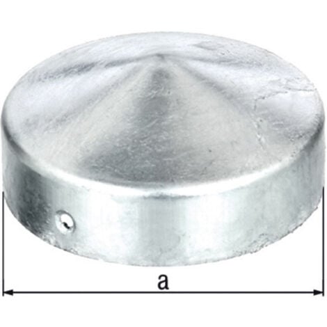 Chapeau de poteau D.100mm Forme ronde galvanisé GAH (Par 10)