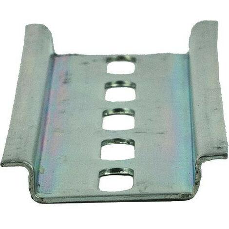 Chapeau de rail profile zingue troue, 2000x35x7,5 mm