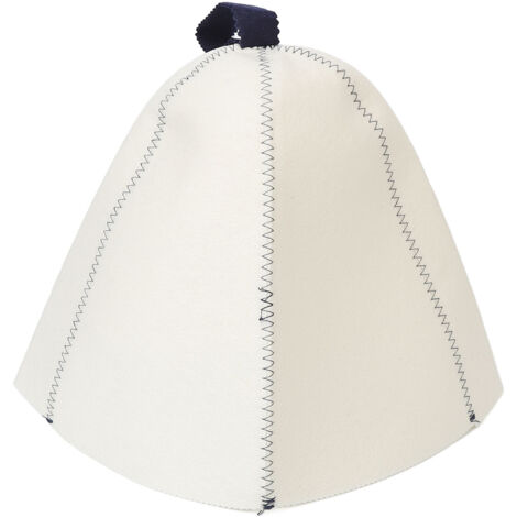 Chapeau de Sauna en Feutre pour Hommes et Femmes, Protection Thermique pour Bain de Vapeur, Accessoire de Hammam