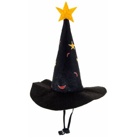 Chapeau de sorcière d'Halloween ajustable pour chiens