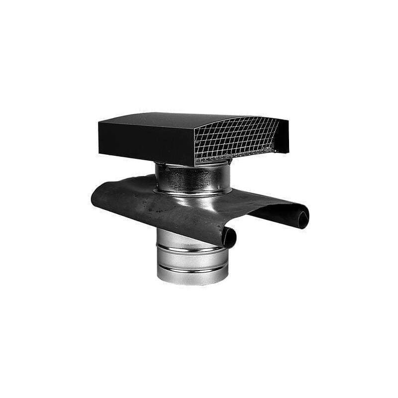 Chapeau de toiture métallique ardoise ⌀160 - CTM⌀160A Econoname CTM⌀160A