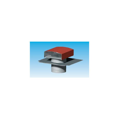 Chapeau de toiture métallique D.150/160mm rejet 420 m3/h asp 245 m3/h ardoise S&P 872086