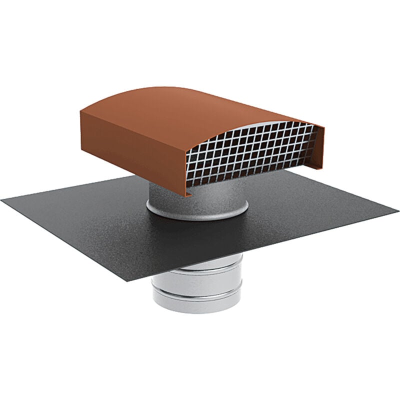 Chapeau de toiture pour vmc collective - Métal Ø125