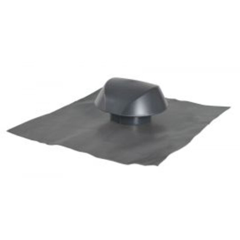 Nicoll - Chapeau de Ventilation Atemax Ø100 – Finition Anthracite – Avec Collerette Étanche – Pose Facile