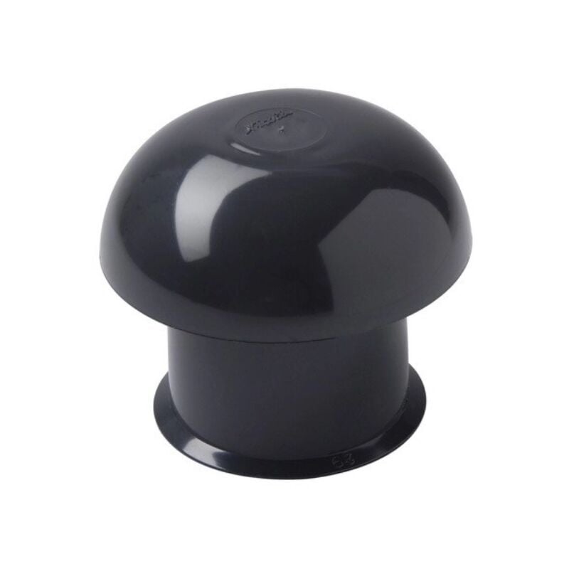 Nicoll - Chapeau de ventilation simple Ardoise Ø125 mm CD12