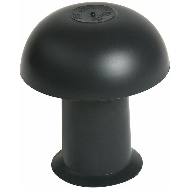 Nicoll - Chapeau de ventilation pvc - Diamètre : 63 - Couleur : Ardoise avec moustiquaire