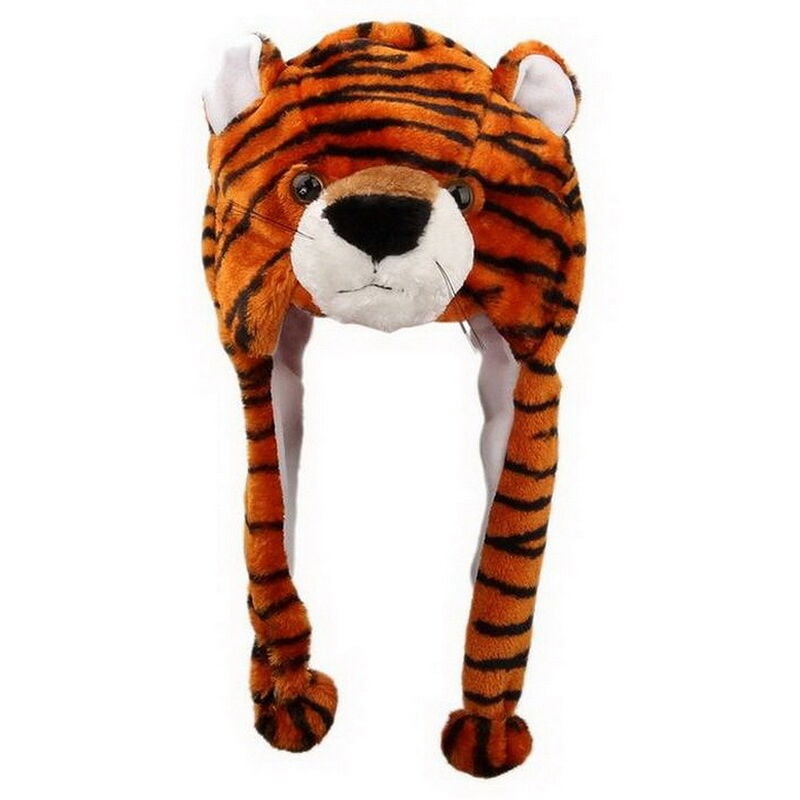 Chapeau en peluche pour enfants et adultes, chapeau de dessin animé, accessoires parent-enfant pour la maternelle, couvre-chef