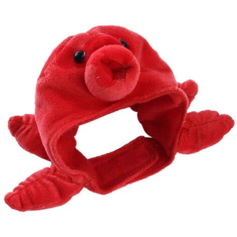 Chapeau mignon pour animaux de compagnie, cache-cou et cache-oreilles pieuvre, accessoire de déguisement amusant pour une fête.