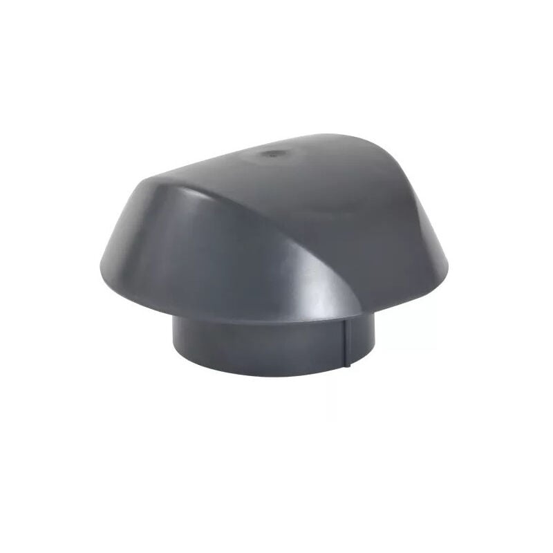 Chapeau ventilation Nicoll VVS16A sans moustiquaire D160mm couleur gris anthracite