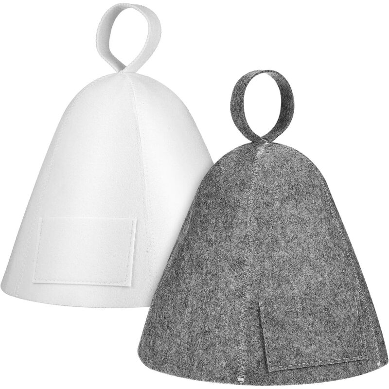Chapeaux de Sauna en Feutre - Lot de 2 - Confortable et Léger, Accessoire Parfait pour Sauna