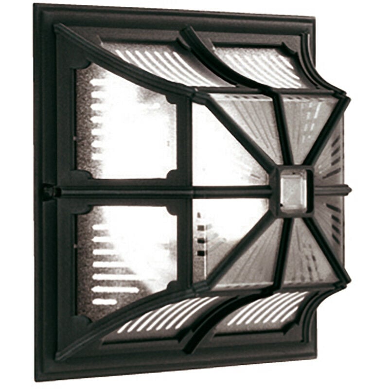 Chapel - 1 Light Outdoor Flush Ceiling Lantern Black IP44, E27 - Elstead