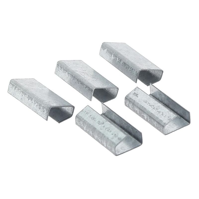 Corderie Mesnard - Chapes ouvertes pour feuillard polypropylène, largeur 13 mm, boîte de 2000 pièces