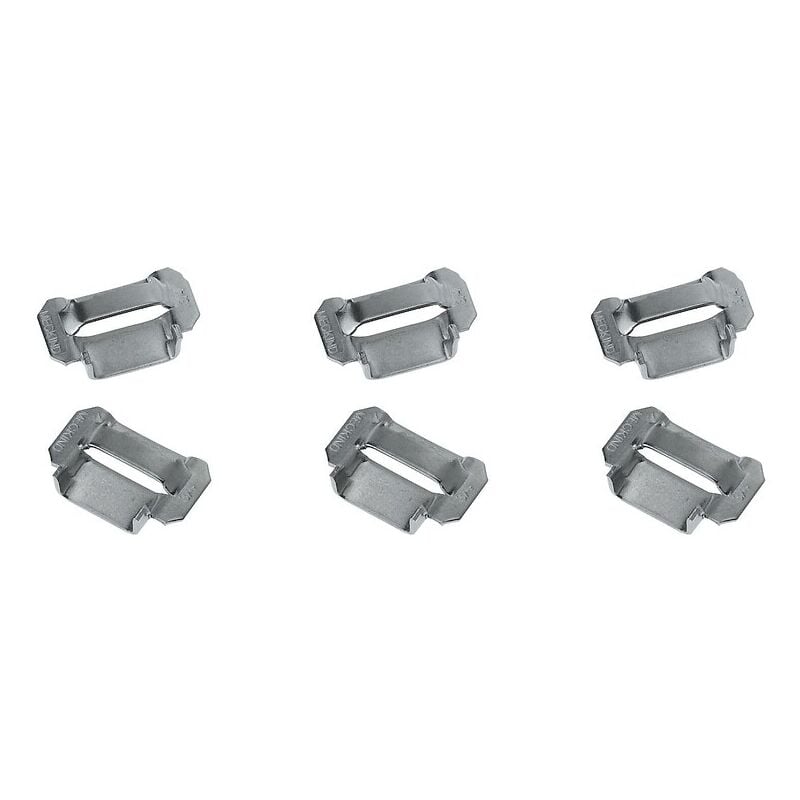 Chapes pour feuillard inox, largeur 10 mm, boîte de 100 pièces Serflex