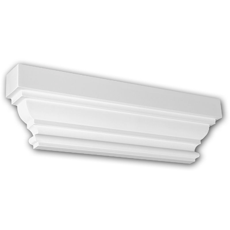 Profhome Decor - Chapiteau de pilastre 121005 Profhome Élement décorative style dorique blanc