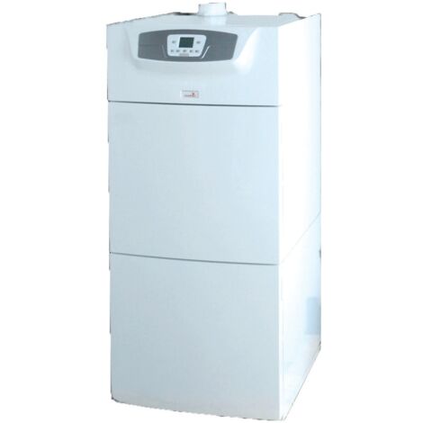 Chappee – Chaudière gaz à condensation 24 kW – Installation sol – Évacuation ventouse – Brûleur écologique G20/G25/G31 – Capacité ECS 100L