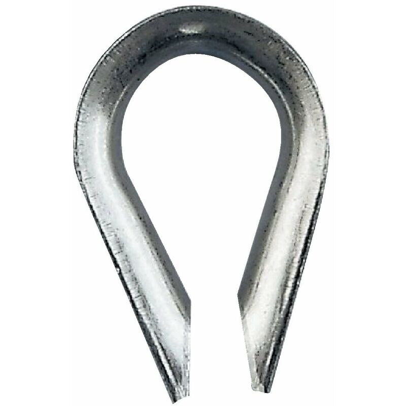 Image of Chapuis - 320/6Z Confezioni di 10 capocorda - Acciaio zincato - Per cavo di diametro di 7 mm