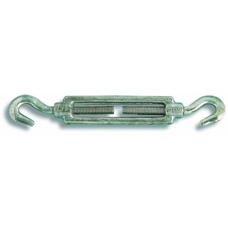 Chapuis 350/10Z Tenditore 2 ganci - Acciaio zincato - 180 kg - Per cavo di diametro 11 mm