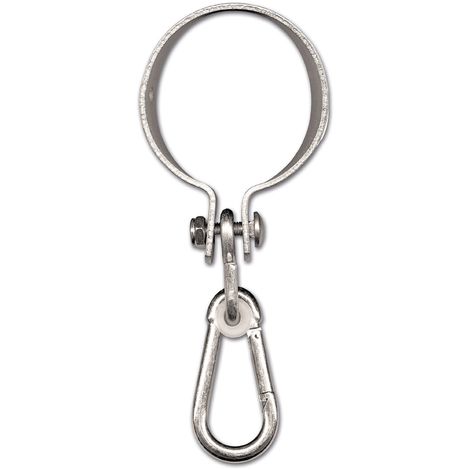 Chapuis 918z gancio per altalena con moschettone acciaio zincato, Grigio, 250 mm/Ø 100 mm