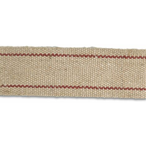 Chapuis B/gj120 Cinghia in juta – Larghezza 60 mm – Bobina di 20 m – ecrue a righe rosso 1 ecru/rosso