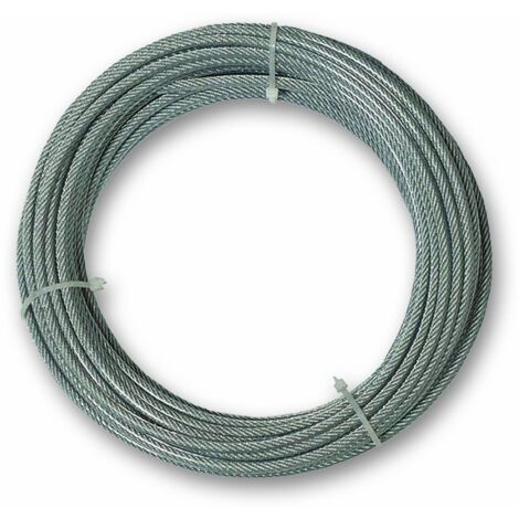 Chapuis CCG610 Cavo guaina in PVC - Acciaio galvanizzato - 159 Kg - Diametro 4/6 mm - Lunghezza 10 m