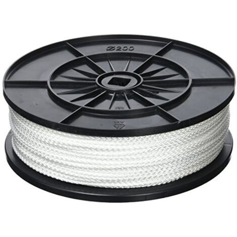 Chapuis DB3 Bobina di corda in polipropilene intrecciata 150 kg, diametro 3 mm x 200 m bianco