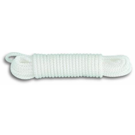 Chapuis DR14 Corda intrecciata in polipropilene - 290 kg - Diametro 5 mm - Lunghezza 20 m - Bianco