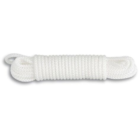 Chapuis DR5 – Corda in polipropilene intrecciata – Resistenza alla rottura indicativa 290 kg – Diametro 5 mm – Lunghezza 10 m – Bianco