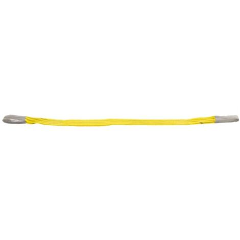 CHAPUIS - Elingue textile plate polyester jaune long.3m uc1