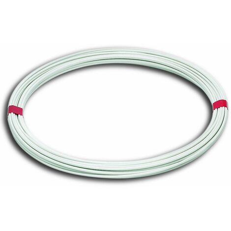 Chapuis FIL15 Filo per in panni in acciaio plastificato - Diametro esterno 2,7 mm - Lunghezza 15 m - Bianco