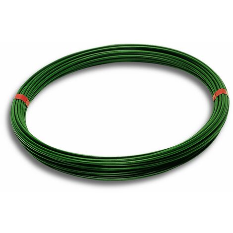 Chapuis FIT50 Filo di tensione - Acciaio plastificato - Diametro esterno 2,7 mm - Lunghezza 50 m - Verde