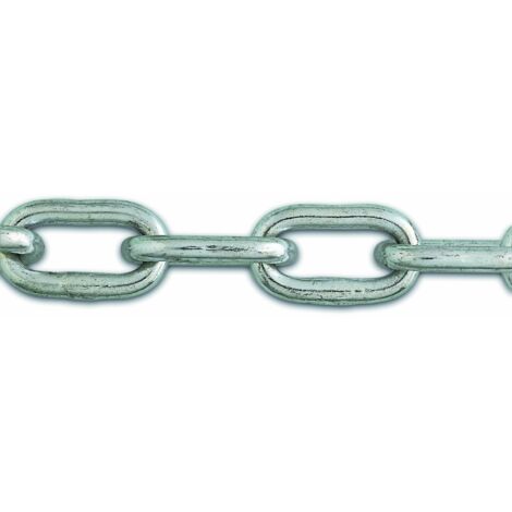 Chapuis LVBS4 Catena saldata maglia corta - Acciaio zincato - 75 kg - Diametro 3,5 mm - Lunghezza 2,5 m