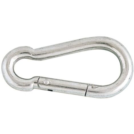 CHAPUIS - Mousqueton pompier acier zingué Ø10mm long.100mm blister 1