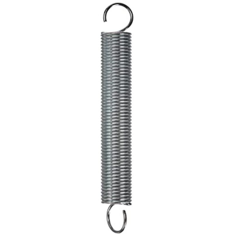 Chapuis RST4 - Molla di trazione in acciaio zincato, carico di lavoro indicativo, 6 kg, diametro 1, 5 mm, lunghezza 110 mm, grigio