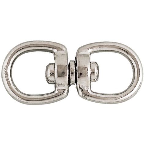 CHAPUIS - Touret double zamak nickelé fil Ø5.5mm 40kg blister 1