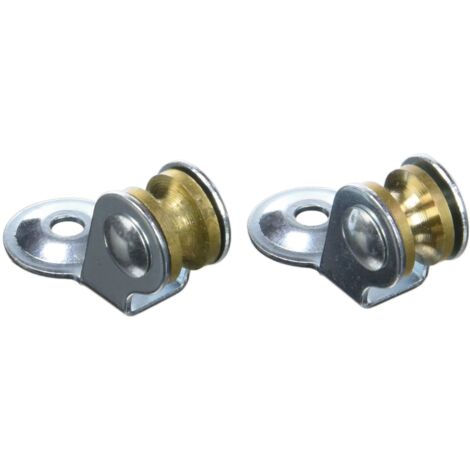 Chapuis VPSL1 2 pulegge asciugatrice - materiale: acciaio zincato - Diametro: 12 mm - per corda da: 3 mm - colore: Metallo, Grigio, Set di 2 pezzi